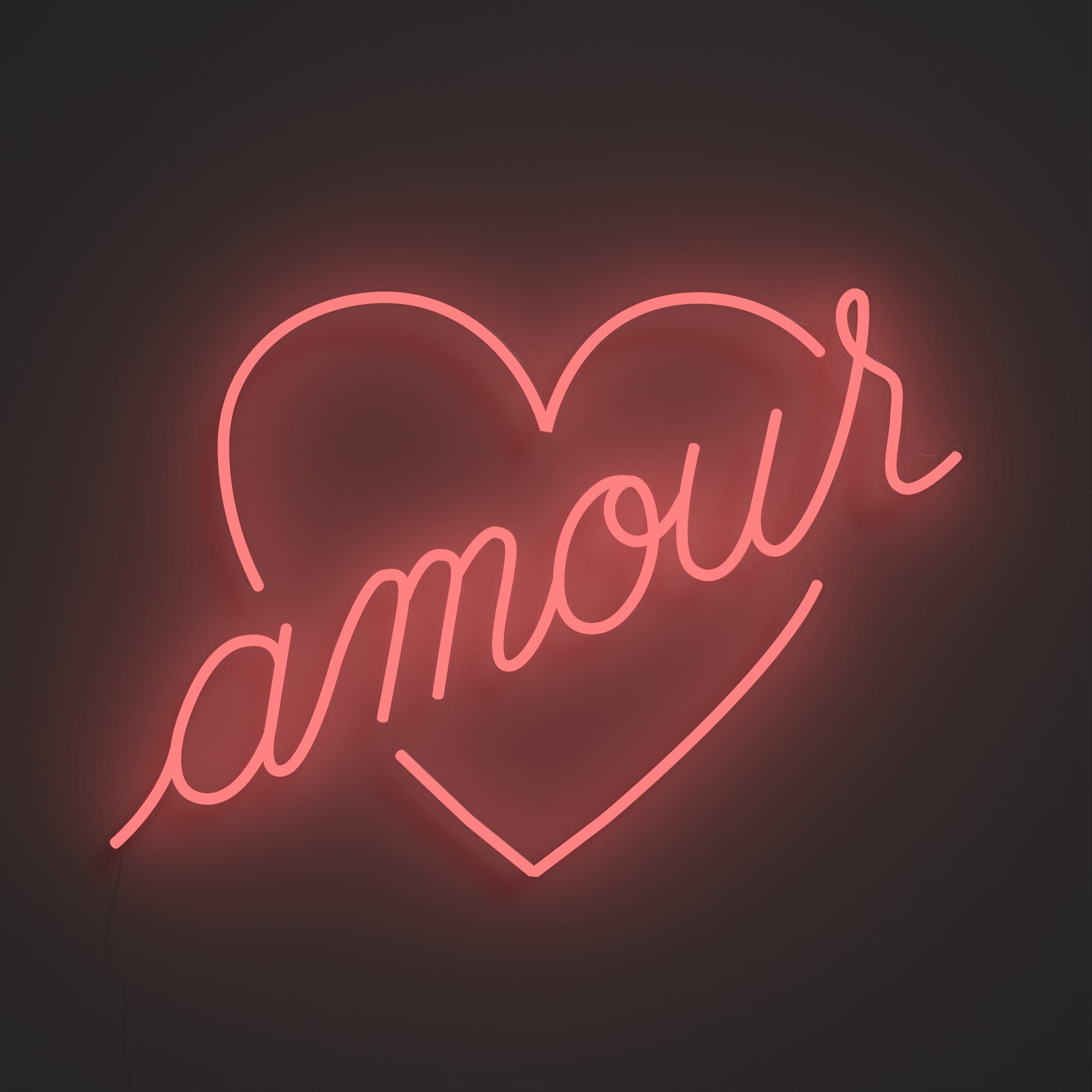 Amour by Jean André, Zeichen aus Neon-LEDs
